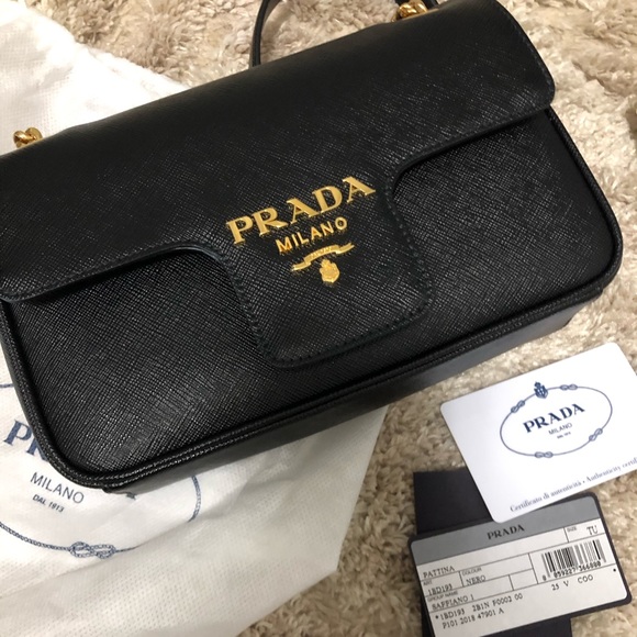 Prada Saffiano Crossbody Bag NWT - Picture 1 of 4